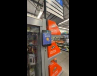 Filmer press Walmart button to call assistance