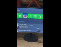 Girl makes fun of guy xbox on monitor connected to router 