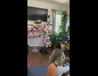 Black pit bull dog birthday woof celebration