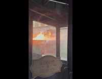 Restaurant outdoor patio on fire 