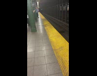 Guy sings whitney houston song in subway 