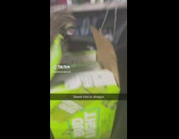 Cat bites beer can and accidentally opens it 