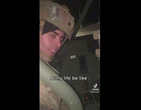 Woman soldier asks colleague to turn heat on inside vehicle without doors 