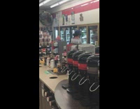 Employee tries to cut drunk guy off 