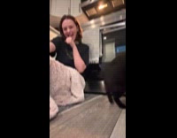 Cat biting prescription bottle 