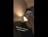 Husky dog scared confused skincare face mask 