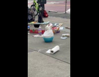 Homeless man endorsing James Manning for mayor