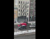 Black car keeps honking horn 