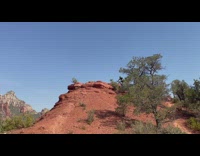 Guy falls trying to bike down canyon rock 