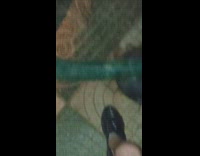 Guy records hitting himself in shin with elliptical step