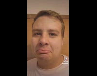 Guy reacts to video of machine crushing cans 