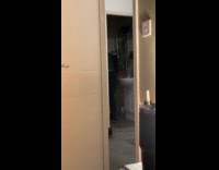 Spider crawls on mans shoulder