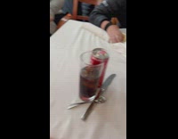 Cruise ship in turbulent waters everything falling 