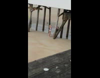 girl under white pier pictures pillars