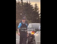 Submitter laughing at minor car crash incident