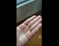 Woman no ear piercings found earrings on floor