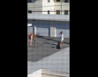 Collab IITW - Two girls ballet bend pose leg raise