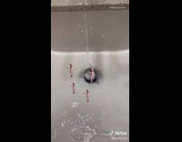 Guy brushes teeth spits dancing babies out 