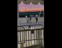 Woman black skirt edges sunset photo shoot