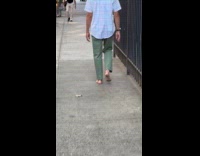 Collab WINY - Old man walk barefoot on the street