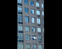 Submitter shows jeans thrown out from building