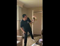 Collab BoysIG-Default - Man Demonstrates Pose for Bridesmaids on Standby