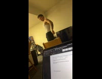 Collab Clips MPUGC - Man doing fit check hits head on ceiling