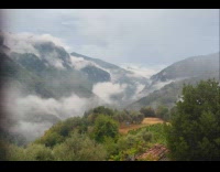 Time lapse of clouds on mountain valley part 1