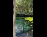 Walking down stairs slip lake