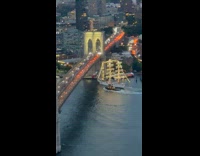 Mexican tall ship hits the Brooklyn bridge Part 4