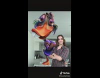 Woman looks like duck from chicken little