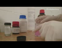 Guy makes homemade pink glowstick in jar 