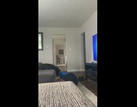 Guy blue shirt pretends to die dog prank