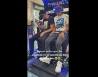 Guy accidentally flips off man in mall