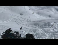 Guy does jump on snowmobile Part 2 