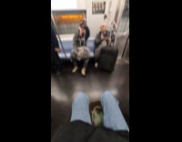 Man teaches passengers directions from the subway