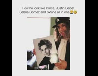 Collab KaleSaladIG - Guy looks like Justin Bieber, Prince, Selena Gomez in high school picture