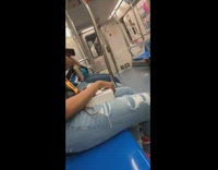 Collab Subway Creatures - Woman holds in her vomit and lets it all out on the subway