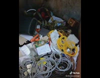 Friends show what their fake gun sounds like pointing at the camera