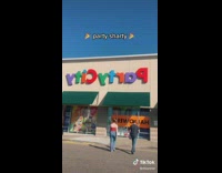 Collab BitchIG2 - Guy and girl walking to party city store