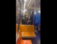 Collab Subway Creatures - Christmas tree man get off the train