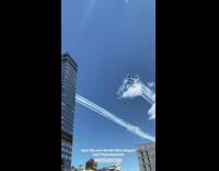 Blue Angels Thurderbirds over NYC