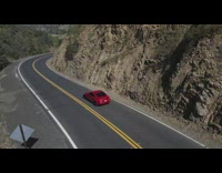 Drone follow red car then flew into a tree