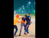 Friends use belt slap guy during his birthday