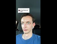 Guy answer random tiktok question if he exist