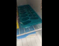 Woman confused how ice spikes formed