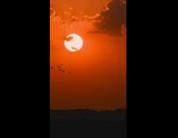 Timelapse of red oklahoma sunset 