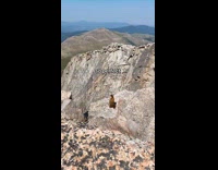 Collab Clips MPUGC - Rodent staring back at woman rocks