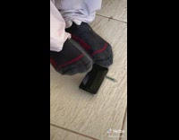 Guy records himself kick flipping objects like skateboard