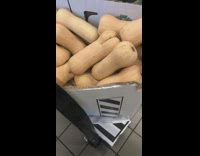 Butt shaped squash at market 